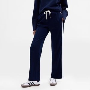 Gap Seamed Straight Leg Track Pants - Navy